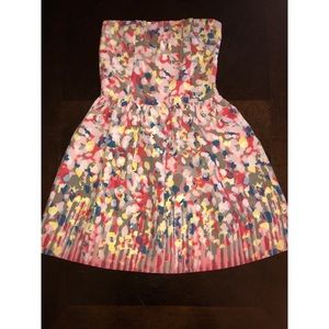 love...ady brand Printed Strapless Dress